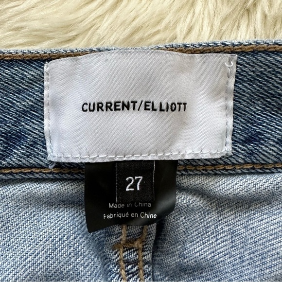 Current/Elliott Jeans The Vintage Cropped Slim in 2 Year Destroy Distressed 27 - Picture 10 of 14